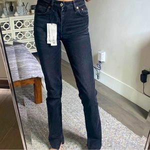Zara black denim pants